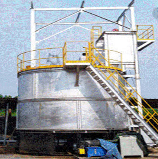 Sterowany komputerowo fermentator tlenowy Odpady spożywcze Fluidyzowany bioreaktor tlenowy